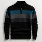 Finnegan - Men's Striped Quarter-Zip Pullover