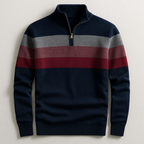 Finnegan - Men's Striped Quarter-Zip Pullover