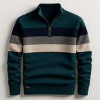 Finnegan - Men's Striped Quarter-Zip Pullover
