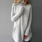 Fiona - Women's Chunky Knit Turtleneck Sweater