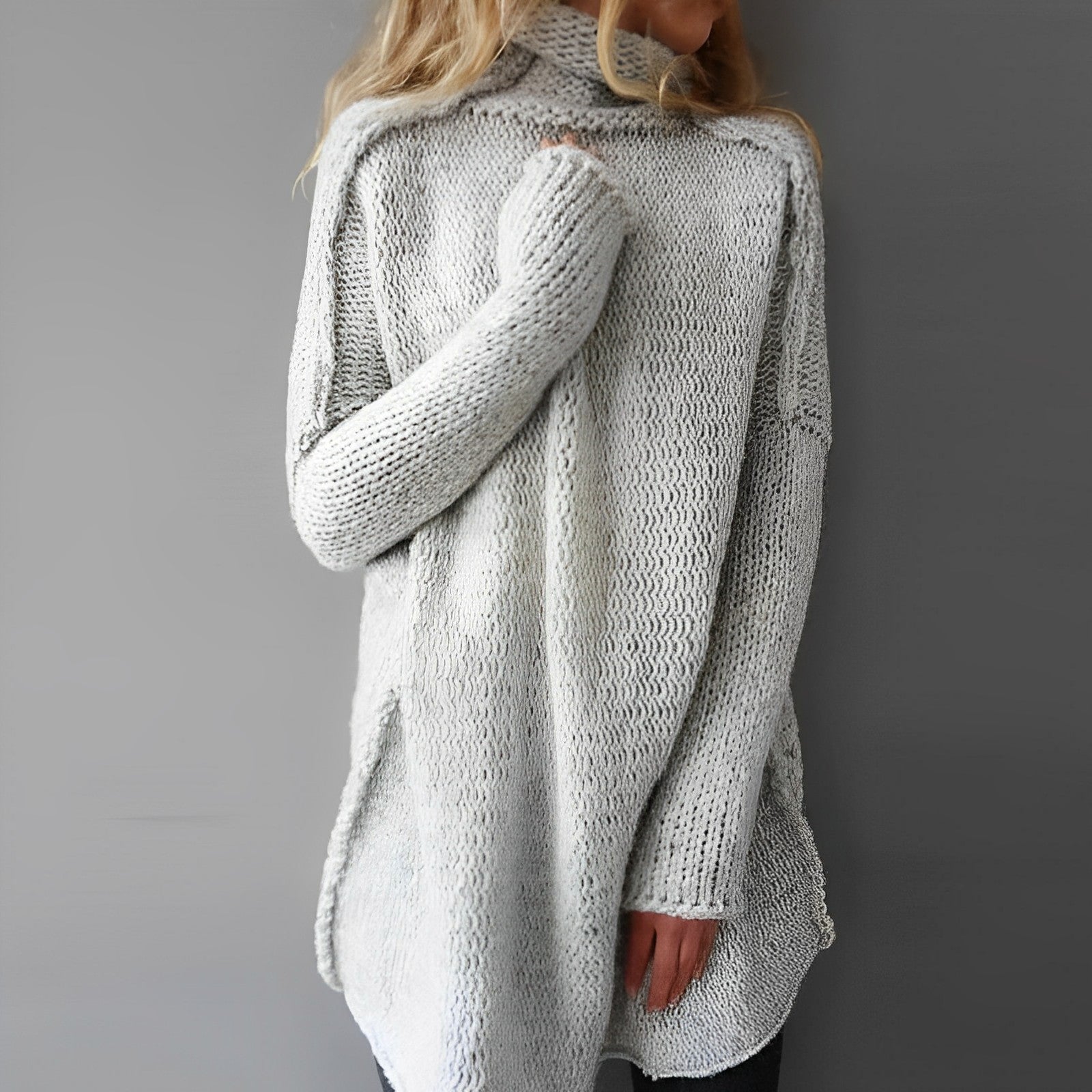 Fiona - Women's Chunky Knit Turtleneck Sweater