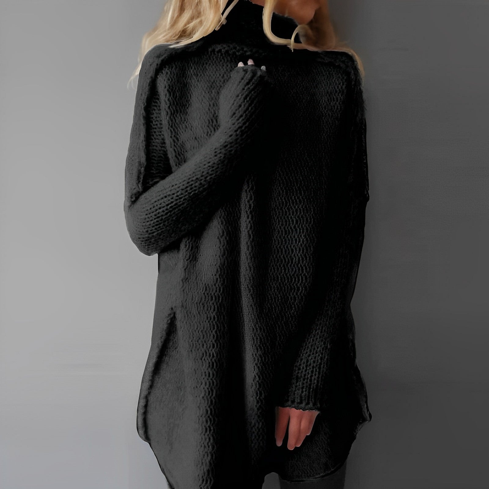Fiona - Women's Chunky Knit Turtleneck Sweater