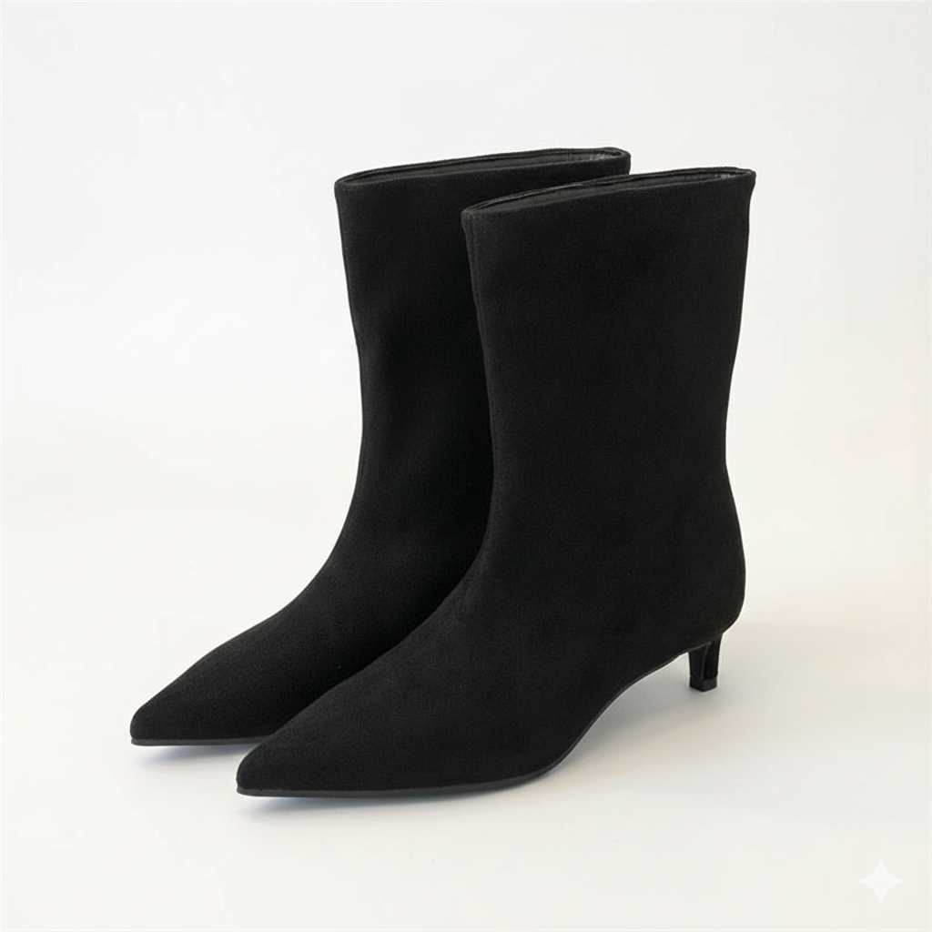 Fiona - Women's Classic Pointed-Toe Heel Booties