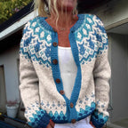 Fiona - Women's Vintage Fair Isle Cardigan