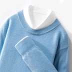 Fletcher - Men’s Ribbed Trim Wool Sweater 14