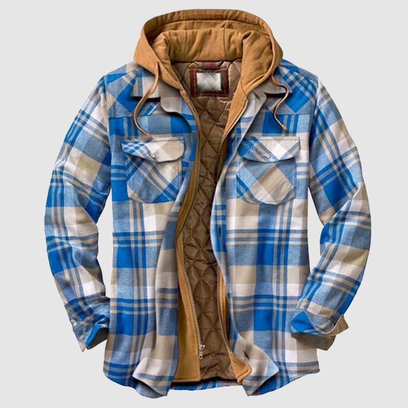 Garrison - Men's Hooded Flannel Shirt Jacket