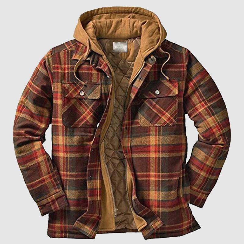 Garrison - Men's Hooded Flannel Shirt Jacket