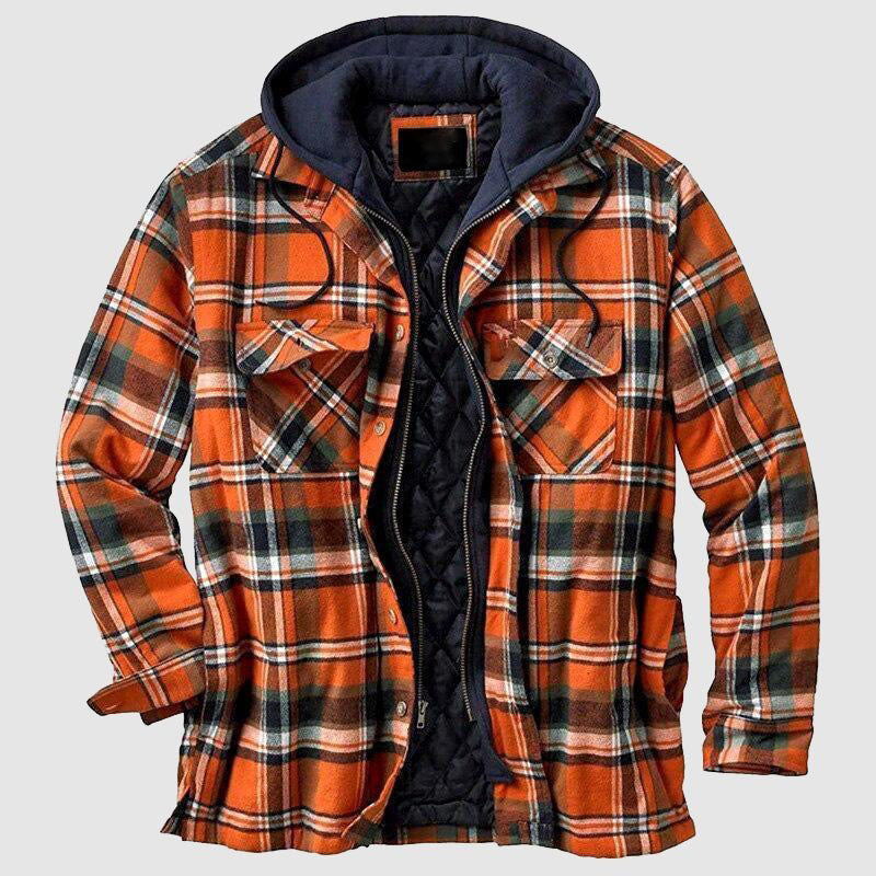 Garrison - Men's Hooded Flannel Shirt Jacket