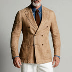 Franco - Men's Double-Breasted Patch-Pocket Blazer 2