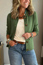 Gabrila - Women's Button-Front Cropped Lightweight Jacket 4