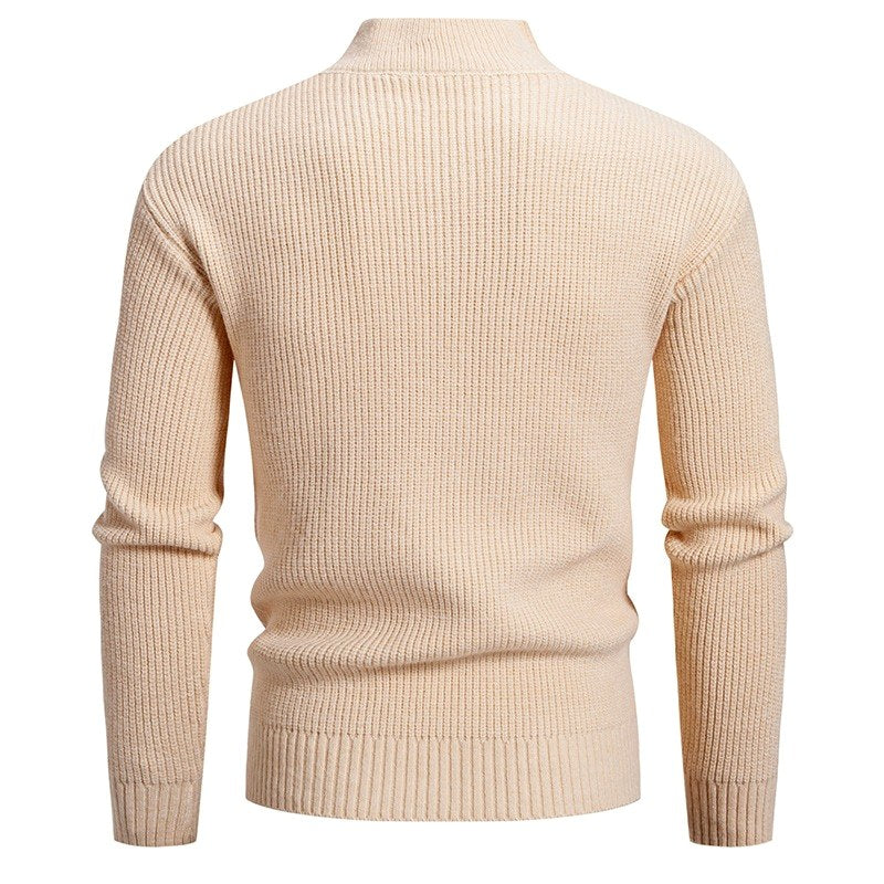 George - Men's Mock Neck Cable Knit Sweater 11