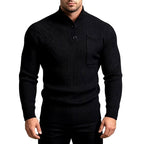 George - Men's Mock Neck Cable Knit Sweater 3