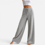 Georgia - Women's Cashmere Wide-Leg Knit Pants