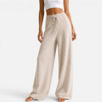 Georgia - Women's Cashmere Wide-Leg Knit Pants