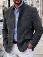 Giovanni – Men’s Structured Blazer with Patch Pockets 5