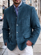 Giovanni – Men’s Structured Blazer with Patch Pockets 6
