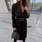 Giselle - Women's Oversized Collar Wool Blend Coat