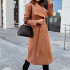 Giselle - Women's Oversized Collar Wool Blend Coat