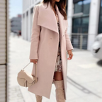 Giselle - Women's Oversized Collar Wool Blend Coat
