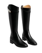 Grace - Women's Minimalist Knee-High Leather Boots