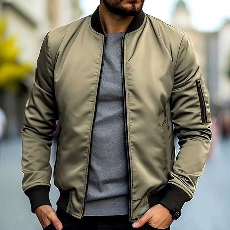 Grant - Men's Lightweight Zip-Front Bomber Jacket 1