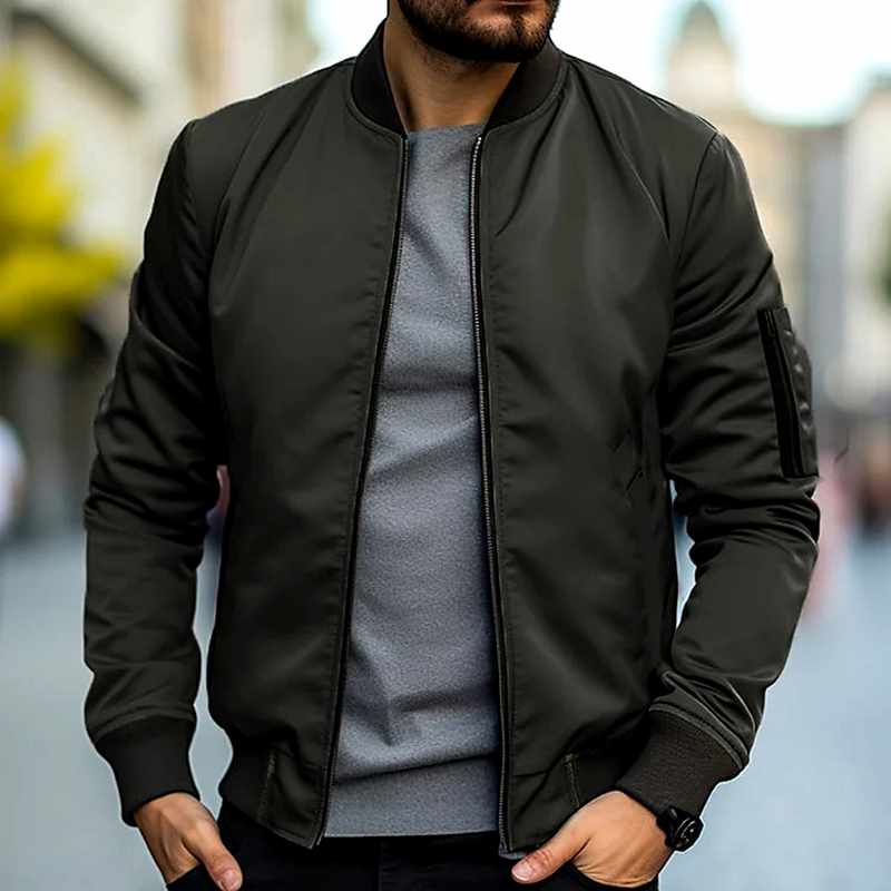 Grant - Men's Lightweight Zip-Front Bomber Jacket 2