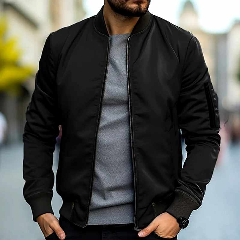 Grant - Men's Lightweight Zip-Front Bomber Jacket 3