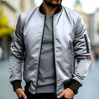 Grant - Men's Lightweight Zip-Front Bomber Jacket 5