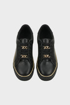 Greta - Women's Platform Sneaker with Chain Detail