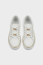 Greta - Women's Platform Sneaker with Chain Detail