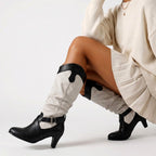 Greta - Women’s Knee High Buckle Strap Boots 5