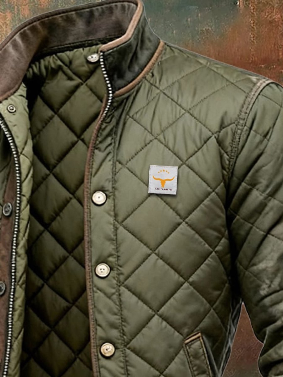 Griffin - Men's Diamond-Quilted Puffer Jacket 