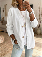 Hadley - Women's Denim Button Coat