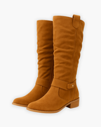 Hadley - Women's Knee-High Boots with Side Zip