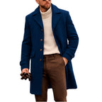 Harry - Men's Structured Lapel Coat with Button Cuffs 2