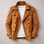 Hudson - Men's Suede Double-Breasted Jacket