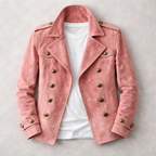Hudson - Men's Suede Double-Breasted Jacket
