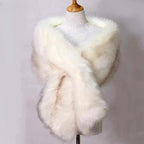 Ianthe - Women's Faux Fur Wrap Draped Shawl 6