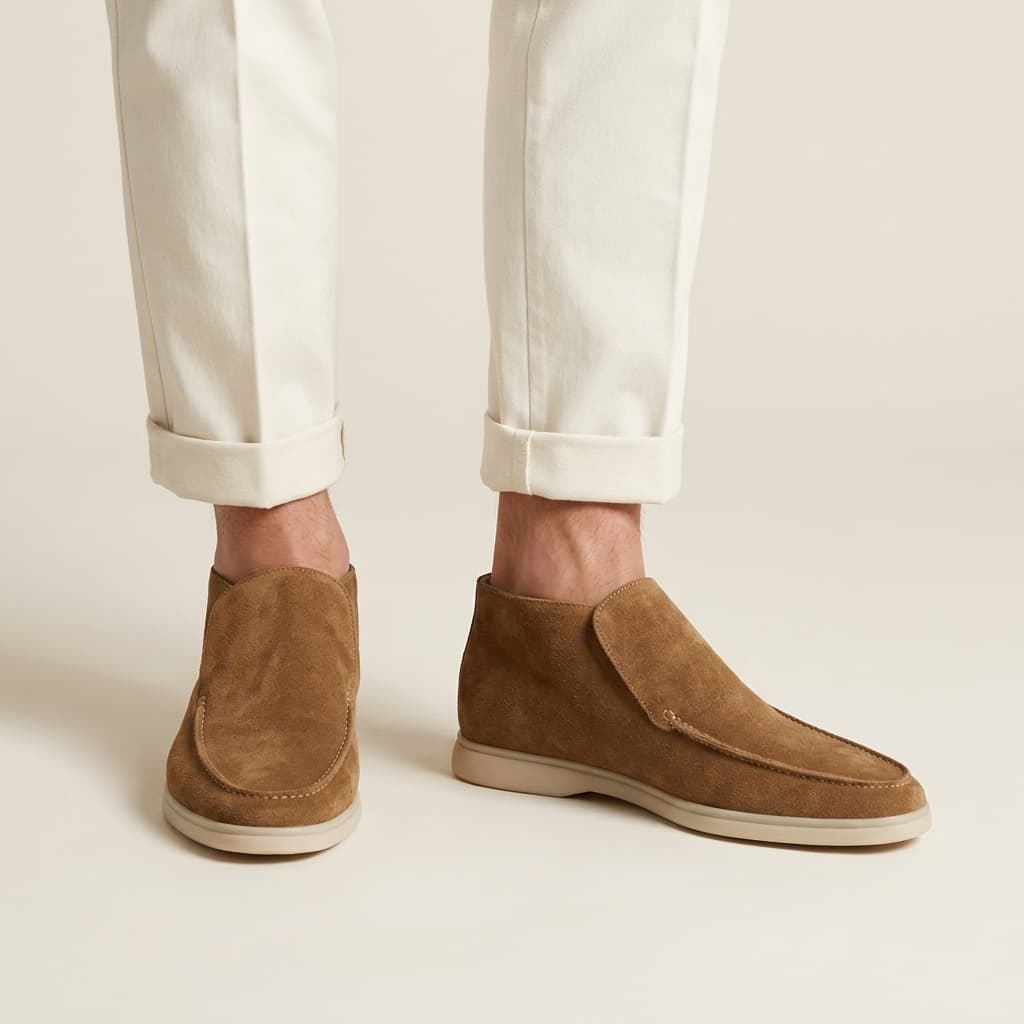 Idris - Men's Suede Slip-On Chukka Boot