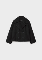 Indira - Women's Double-Breasted Wool Blazer