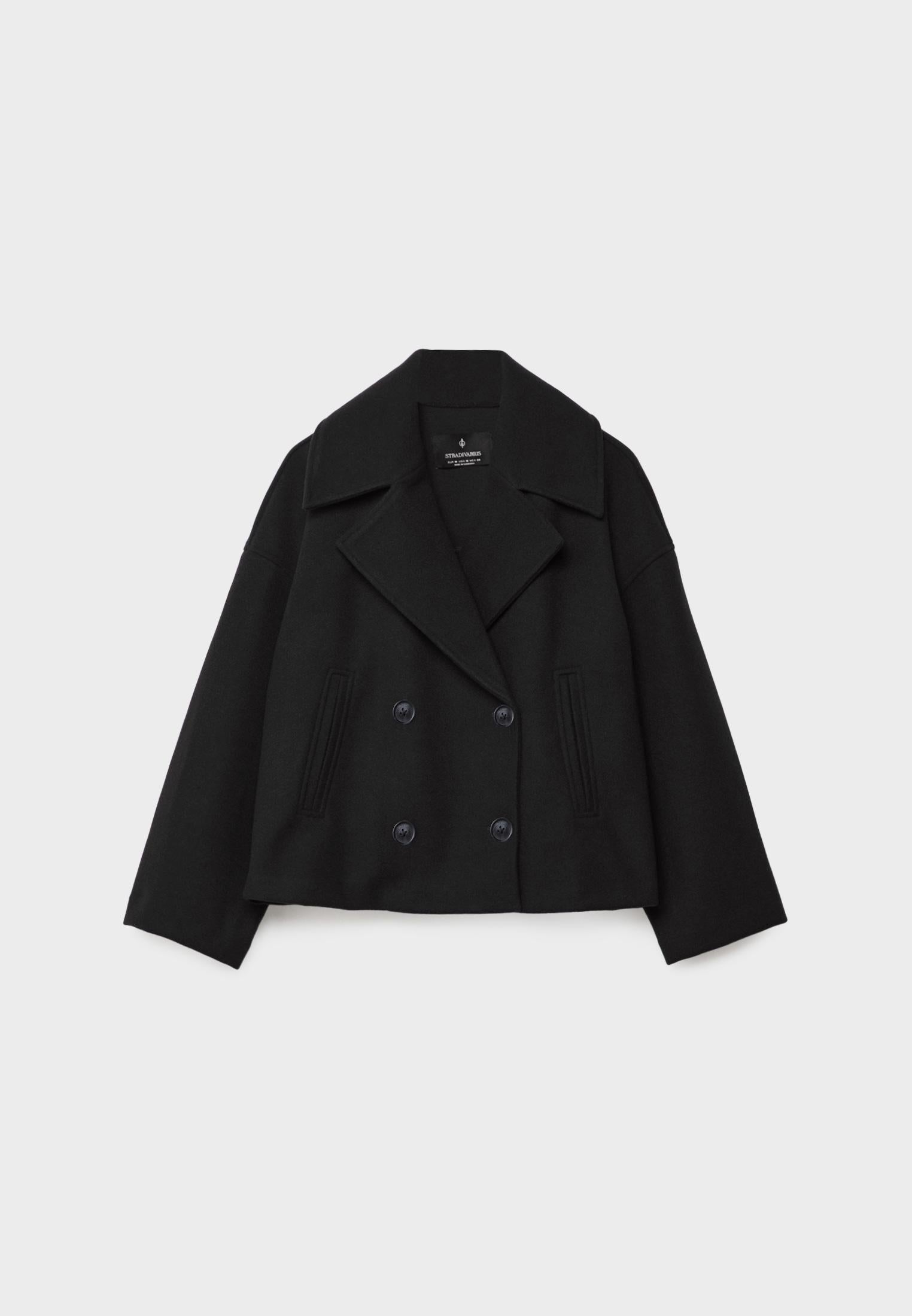 Indira - Women's Double-Breasted Wool Blazer