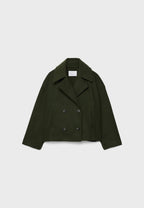 Indira - Women's Double-Breasted Wool Blazer