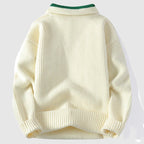 Inigo - Men's Polo Collar Ribbed Knit Sweater
