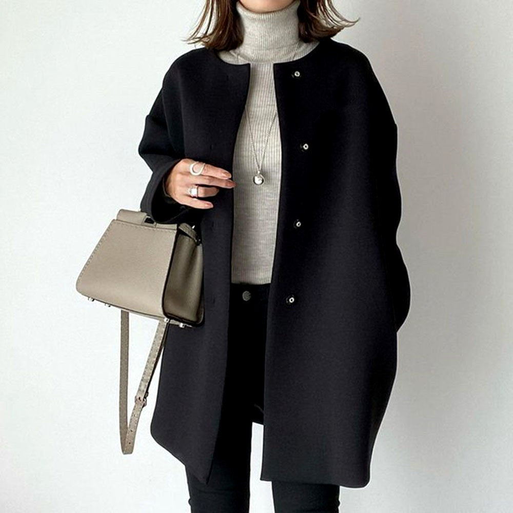 Janine - Women's Long Button Front Coat 5