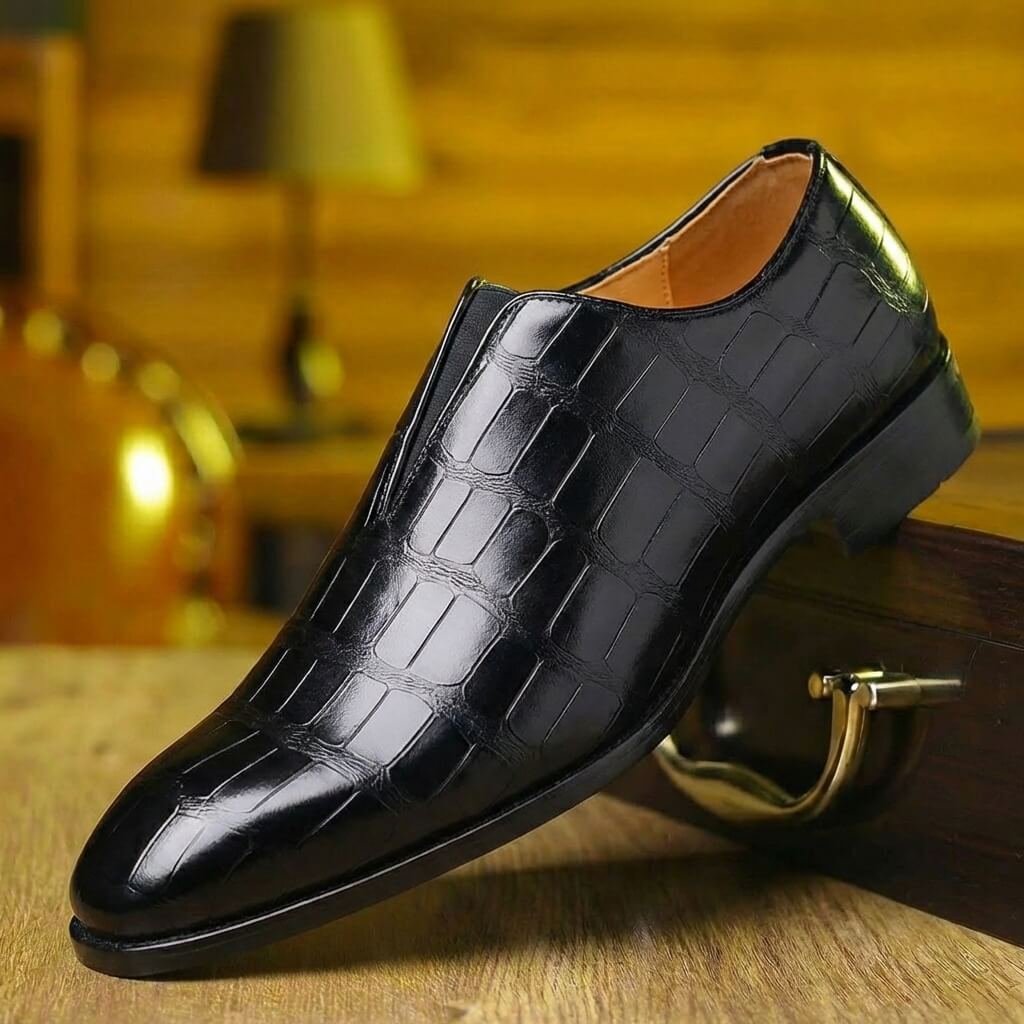 Jasper - Men's Croc-Embossed Slip-On Loafer