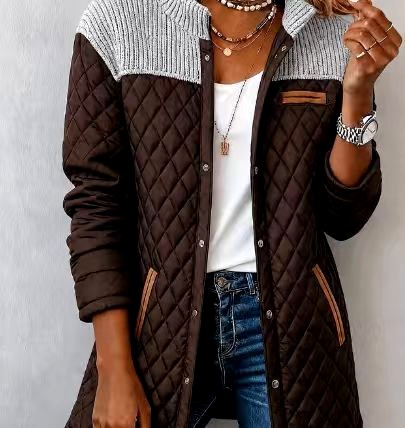 Jennifer - Women's Quilted Button Front Jacket 2