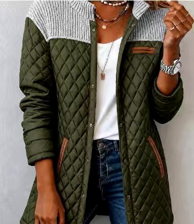 Jennifer - Women's Quilted Button Front Jacket 3