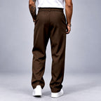 Jerwin - Men's Pleated Relaxed-Fit Trousers 3