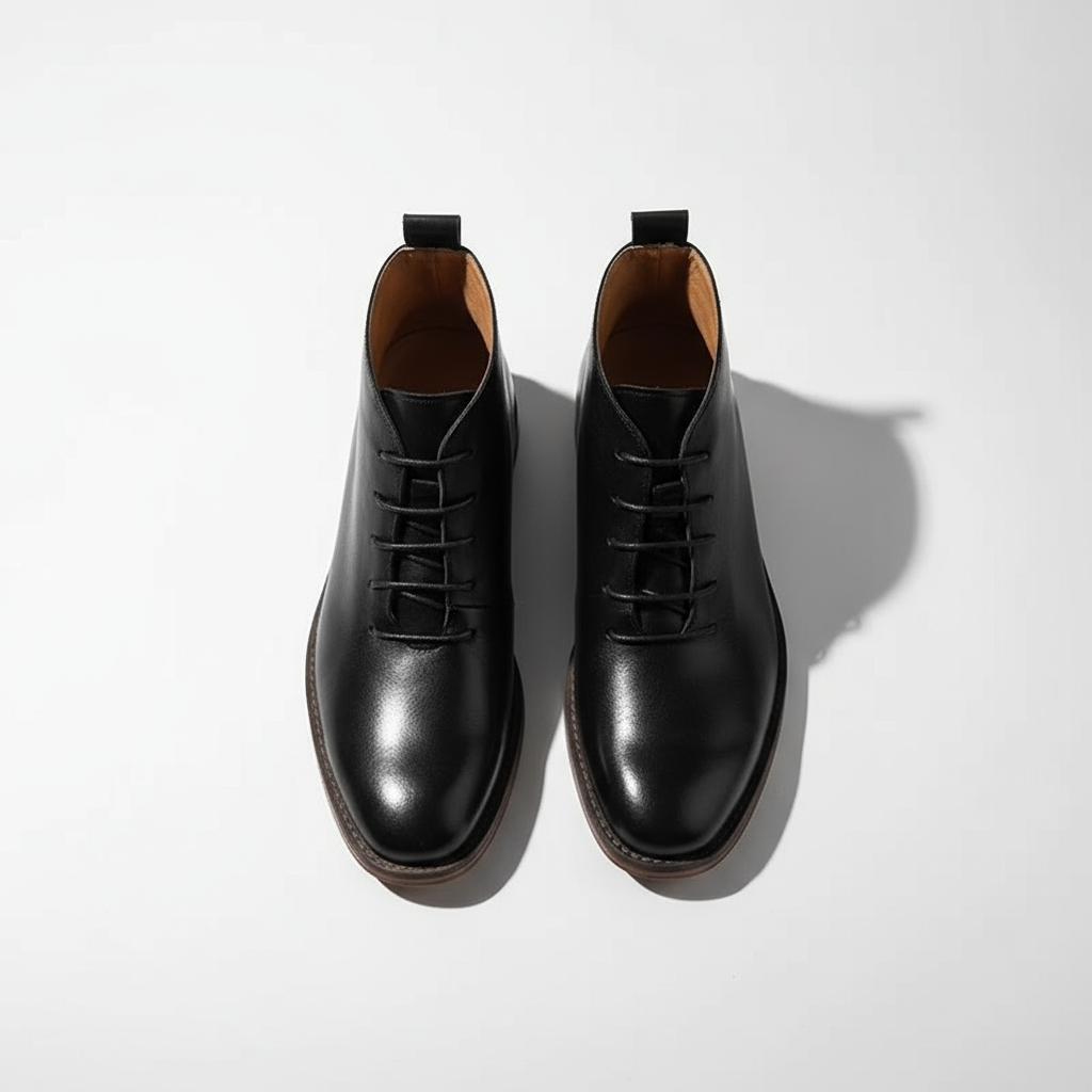 Jim - Men's Lace-Up Leather Chukka Boots