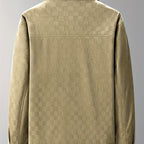 John - Men's Checkered Suede Blazer Jacket 10